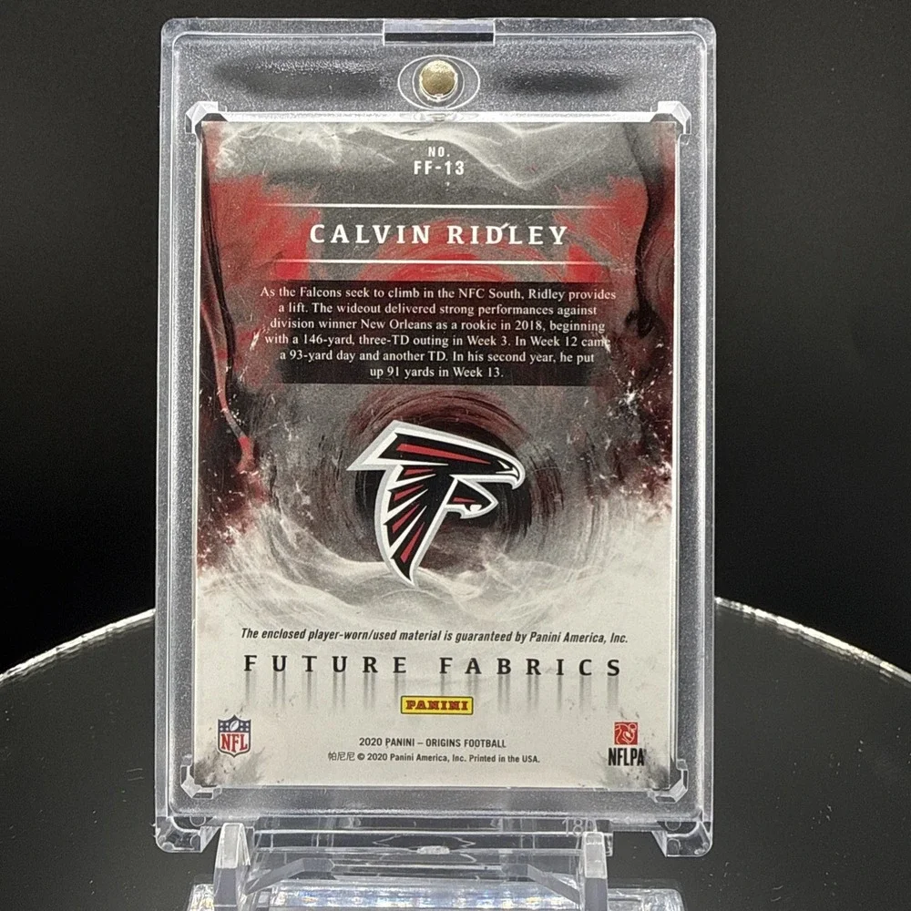 2020 Panini Origins - Jumbo Bird Patch - Calvin Ridley #FF-13 Green /5